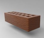 Кирпич керамический лицевой пустотелый с фаской размер 0,7 НФ