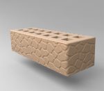 Кирпич керамический лицевой пустотелый с фаской размер 0,7 НФ