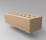 Кирпич керамический лицевой пустотелый с фаской размер 0,7 НФ