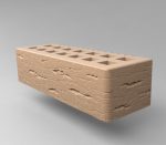 Кирпич керамический лицевой пустотелый с фаской размер 0,7 НФ